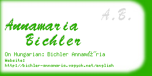 annamaria bichler business card
